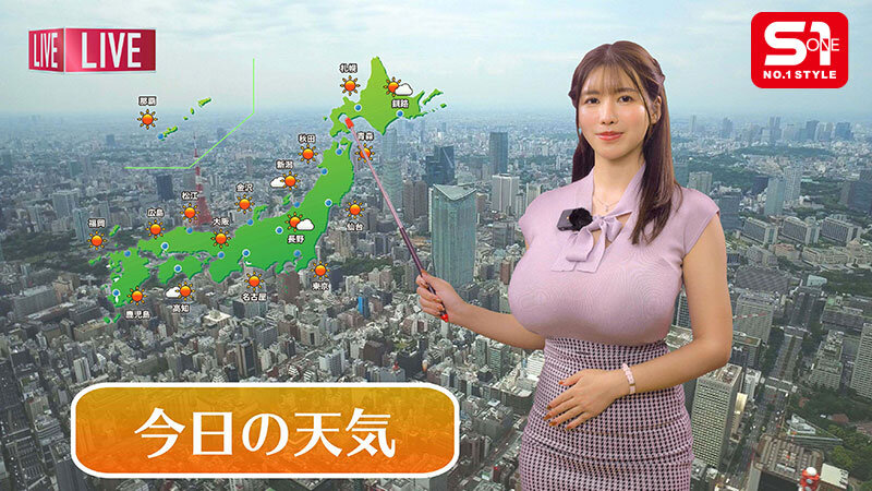 木村愛心 ビジュアル - 断り切れずヤラせちゃう女子アナ しかも無自覚な着衣巨乳Lカップがヤリモクほいほい 木村愛心