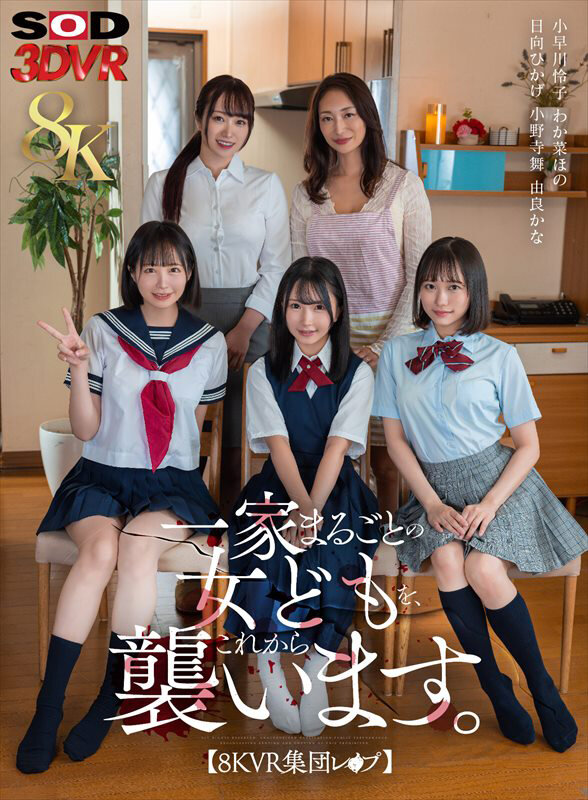 わか菜ほの、小早川怜子、小野寺舞、琥珀やや、由良かな ビジュアル - 【VR】【8K】【VR集団レ&times;プ】一家まるごとの女どもを、これから襲います。