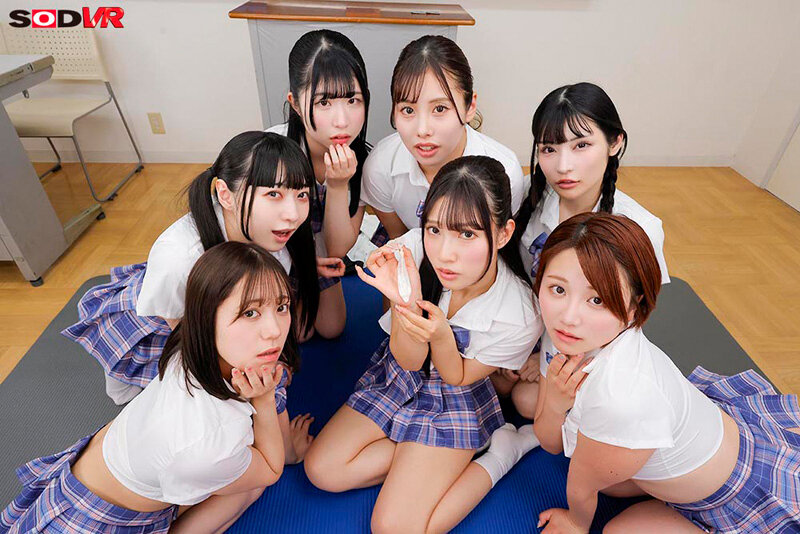 天月あず、宮城りえ、胡桃さくら、小野寺舞、足立める、四乃宮もも、有栖舞衣 シーン12 - 【VR】【8K】校則改革VR 第15条3項スカートは常に下着が見える丈の物を着用すること
